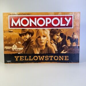 Monopoly Yellowstone Board Game 2022 Dutton Ranch - Missing 1 Brown House